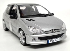 Norev 1/18 - Peugeot 206 RC Aluminium Silver 2003 Diecast Scale Model Car - Picture 1 of 7