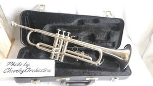 YAMAHA Trumpet YTR-1310 w/ hard case for student beginners practice nickel #2098 - Picture 1 of 20