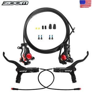 ZOOM HB-775E 2-Pistons Hydraulic Disc Brake MTB Power Off Front&Rear 1110&1850mm - Picture 1 of 7