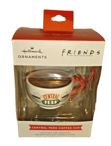 NIB Friends Hallmark Central Perk Cafe Coffee Cup Christmas Ornament - Picture 1 of 2