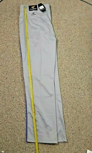 Easton Rival Adult Men's Open Bottom Baseball Softball Pants Piped SIZE XL Gray - Picture 1 of 12
