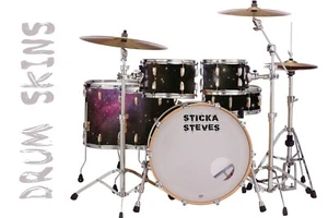 Drum Wrap Percussion Shell Cover Bass Kick Snare Tom DIY-Portal Of Time 706 - Bild 1 von 11