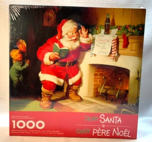 NEU! VERSIEGELT! 1000 Teile Puzzle - Springbock - Lieber Weihnachtsmann - Coca Cola Weihnachtsmann - Bild 1 von 2