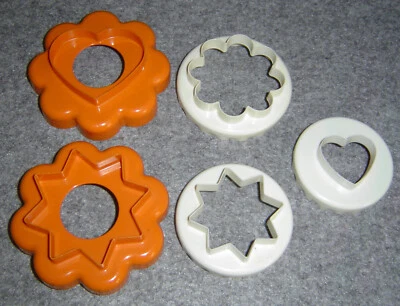 TUPPERWARE Ausstechformen Keksausstecher PLÄTZCHEN QUINTETT Keks Formen - TOP! - Bild 1 von 4