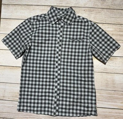 Smartwool Shirt Mens Medium Short Sleeve Merino/cotton Black White NWOT - Image 1 of 4