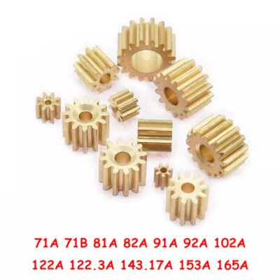 7/8/9/10/11/12/14/15/16 Teeth Transmission Spindle Motor Gear Metal Copper Gear