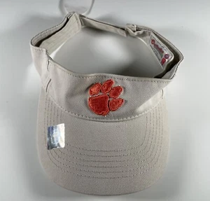 Clemson Tigers Visor One Size Tan Orange Tiger Paw Captivating Head Gear - Picture 1 of 6
