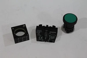 Siemens 3SB3201-0AA41, Pulsador, Verde, No Iluminado, 1NO+1NC - Imagen 1 de 8