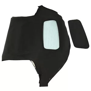 For Mazda Miata Convertible 1990-2005 Black Heated Glass Window & Soft Top - Picture 1 of 14