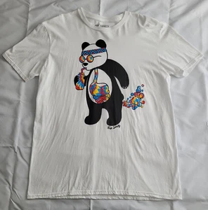 Camiseta psicodélica Riot Society Hippie Panda XL - Imagen 1 de 4