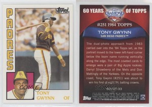 2011 Topps 60 Years of Topps Tony Gwynn #60YOT-33 HOF