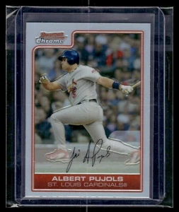 2006 Bowman Chrome Refractor #25 Albert Pujols Cardinals - Picture 1 of 2