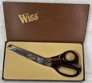 Wiss 3788GB Faux Tortoise Shell Scalloping Pinking Scissors 8.5” NIB Vintage - Picture 1 of 3