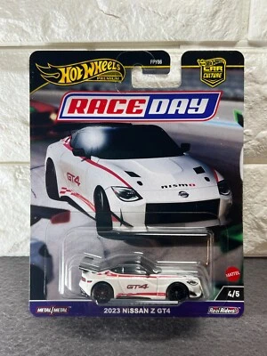 Nissan Z GT4 4/5 Car Culture blanco Hot Wheels Premium Race Day 2023 Foto 1 de 4