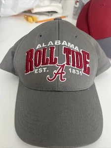 Top Of The World Gray University Of Alabama Snapback Hat Cap Roll Tide - Picture 1 of 4