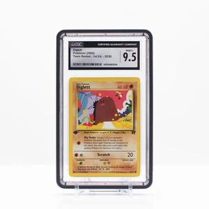 Pokemon Diglett #52 Team Rocket 1. Edition 2000 Non Holo - CGC 9.5 - Bild 1 von 4