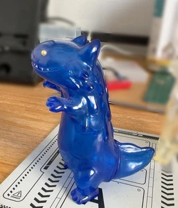 SHOKO NAKAZAWA Byron The Little Hut Blue Clear Gold Eyes Vinyl Sofubi Figure Toy - Picture 1 of 1