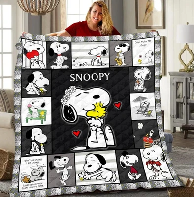 Peanut Snoopy Christmas Quilt Blanket Lover Snoopy Christmas - Image 1 of 2