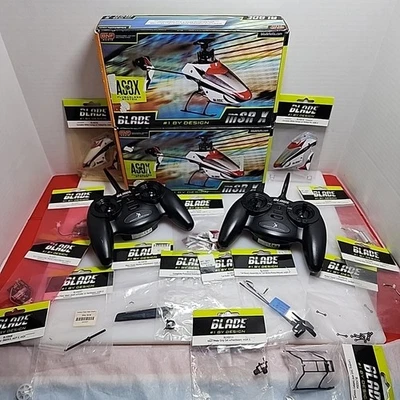 Lote de 2 hojas MSRX MSR X BNF RC helicóptero de control remoto BLH3250 con piezas nuevo Foto 1 de 4