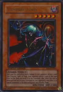 Tarjeta HP Vampire Lord RDS-ENSE4 Ltd Ultra Rara Rise of Destiny Edición Especial YuGiOh - Imagen 1 de 2