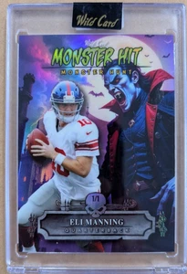 Wild Card Monster Hit Monster Hunt Drácula 2025 #MHCDEM Eli Manning #1/1 - Imagen 1 de 2