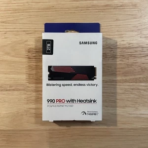 Samsung 990 PRO 2TB SSD w/ Heatsink PCIe Gen4 M.2 2280 Internal SSD - NEW SEALED - Afbeelding 1 van 4