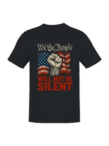 We The People: Will Not Be Silent Men's T-shirt - Picture 1 of 6