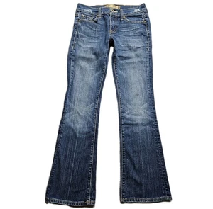 Vtg Y2K Old Navy Jeans Womens 1 Blue Medium Wash Low Rise Bootcut Hippie Indie - Picture 1 of 17