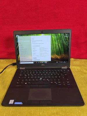 DELL Latitude E7470 Laptop, Intel i5-6300U CPU 8GB RAM 237GB, Win10 Pro - Bild 1 von 4
