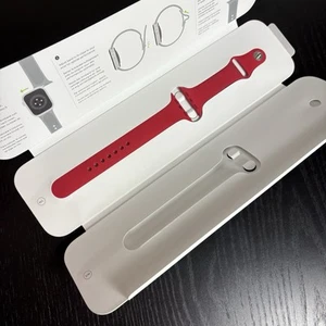 Authentic OEM APPLE Watch Series 7 Sport Band Product Red Size M/L NEW with Box - Picture 1 of 6
