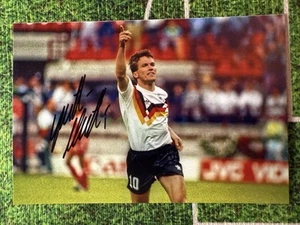Foto firmada certificado de autenticidad autógrafo LOTHAR MATTHÄUS autógrafo firmado foto - Imagen 1 de 3