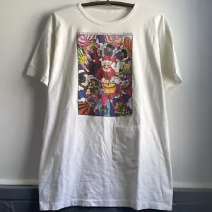 T-shirt vintage Kiki Suarez taglia XL femminista arte audace rara libro donna Babbo Natale - Foto 1 di 9