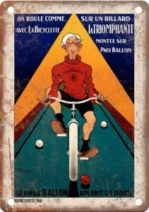 Vintage French Cycling Poster Reproduction Metal Sign B719 - Picture 1 of 2