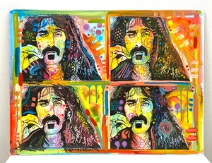 Dean Russo Iconic Frank Zappa Painting 24x18 masonite signed with COA OOAK - Picture 1 of 5