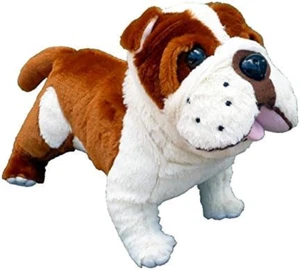 Adore 14" Buddy the Bulldog Plush Stuffed Animal Toy with Farting Sound - Picture 1 of 3