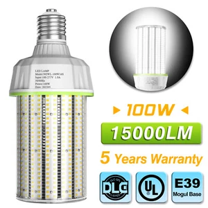 100Watts LED Corn Light Bulb 6000K Hight bay Warehouse Garage Workshop Lighting - Picture 1 of 13