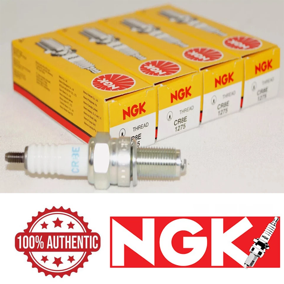 4x SPARK PLUG CR8E For Suzuki LTZ400 DRZ400 LTZ DRZ 400 Z400 - Image 1 of 1