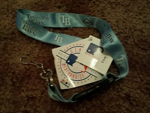 TAMPA BAY RAYS BASEBALL 2 KEY CHAIN AND LANYARD MLB LOT - Picture 1 of 2
