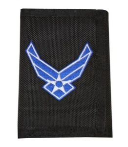 United States Air Force Wings Logo Nylon Geldbörse - Bild 1 von 2