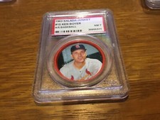 1963 SALADA-JUNKET BASEBALL COIN  #15 KEN BOYER   PSA NM7