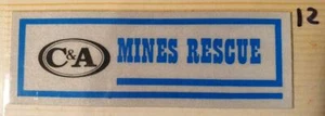 Colliery Sticker C&A Mines Rescue FREEPOST IN AUSTRALIA - Picture 1 of 1