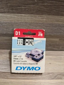 Dymo Label Tape Cartridge - 3/8" X 23ft 1 Roll White, Black (41913) - Picture 1 of 4