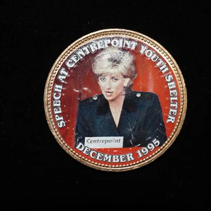 Princess Diana Coin Collection 1967 UK Penny Speech at Youth Center Mystic Stamp - Picture 1 of 4