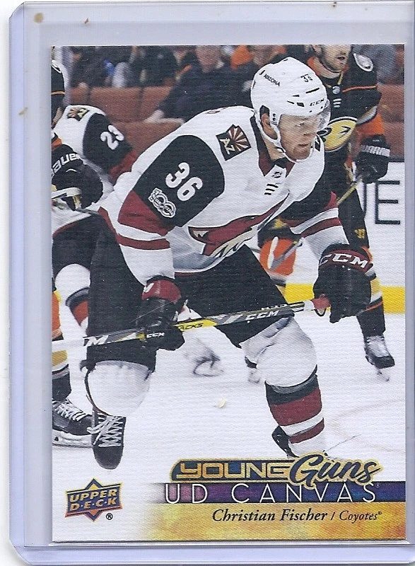 17-18 2017-18 UPPER DECK CHRISTIAN FISCHER YOUNG GUNS CANVAS C103 COYOTES - Image 1 of 1