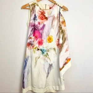 Neu mit Etikett Dahnni Ted Baker London zuckersüßes geblümtes Tunika-Kleid mehrfarbig Größe 2 - Bild 1 von 9