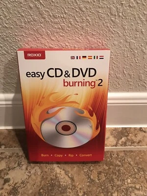 Roxio Easy CD & DVD Burning 2 Windows Software Newest Version Retail Sealed - Image 1 of 2