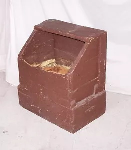 Antigua caja de mazorcas de pino primitiva del país - Imagen 1 de 4