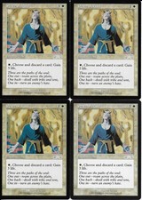 MTG: PEACE OF MIND Exodus UNCOMMON; played, Excellent condition x4