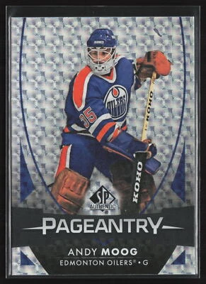 Andy Moog 2023-24 SP Authentic Pageantry #P-55 Edmonton Oilers - Image 1 of 2