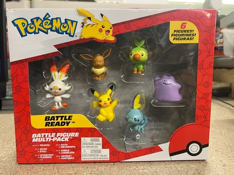 Pokemon Battle Ready Figure Multi 6-Pack Pikachu Eevee Scorbunny Ditto Sobble Cover